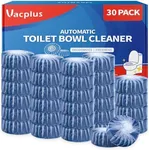 Vacplus Automatic Toilet Bowl Cleaner Tablets, Bathroom Toilet Tank Cleaner (30 PACK), VA-T165