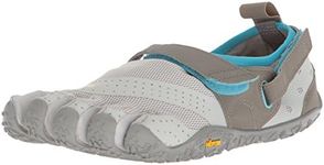 Vibram Women's FiveFingers V-Aqua Water Shoe, Light Grey/Blue, 7.5-8