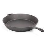 Commercial CHEF 15-inch Pre-Seasoned Cast Iron Skillet