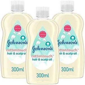 JOHNSON'S Baby Cottontouch Olio per capelli e cuoio capelluto Multipack 3 x 300 ml – Clinicamente testato adatto per la pelle appena nata – Allenta i fiocchi secchi causati da Culla Cap
