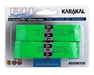 Karakal Super PU Replacement Grips - Green - Tennis - Squash - Badminton - Pack of 2