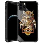 CARLOCA Case Compatible with iPhone 11 Case,Golden Robot Owl Case for iPhone 11 Men Boys,Shockproof Anti-Scratch Soft TPU Case for iPhone 11 Golden Robot Owl