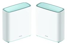 D-Link M32-2 EAGLE PRO AI Wi-FI 6 AX3200 Mesh System (2-Pack) with AI Wi-Fi/Traffic Optimiser, AI Parental Control, Gigabit Ports, MU-MIMO, 1024 QAM, OFDMA, WPA3, Works with Alexa/Google Assistant