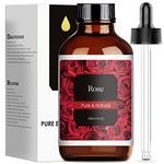 Rose Essential Oil 120ml (4 Fl Oz), Pure & Natural Rose Fragrance Oils, Premium Aromatherapy Rose Oil for Diffuser, Candle Making, Soap, Perfume