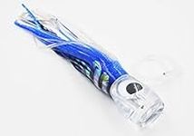 Trolling Lure: Fishing Lure, Big Game Lure!! Salt Water, Durable, Chugger Styler, Large 9 inch. Comes Fully Rigged and Ready to GO! Great for Trolling for Mahi Mahi, Tuna, Wahoo! (Blue/White)