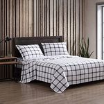 Eddie Bauer - Flannel Collection Cotton Bedding Sheet Set, Pre-Shrunk & Brushed for Extra Softness, Comfort, and Cozy Feel, Full, Bunkhouse Plaid