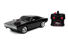 Jada Toys Fast & Furious RC 1970 Dodge Charger RT Vehicle (1/16 Scale), Black