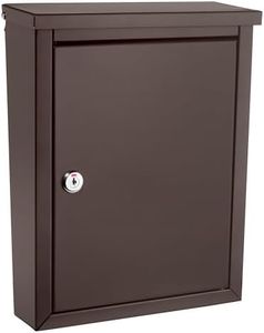 Architectural Mailboxes Chelsea Galvanized Steel, Locking, Wall Mount Mailbox, 2580RZ-10, Rubbed Bronze, Small Capacity