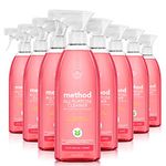 Method All-Purpose Cleaner Spray, Plant-Based and Biodegradable Formula Perfect for Most Counters, Tiles, Stone, and More, Pink Grapefruit Scent, Spray Bottles, 28 Fl. Oz (Pack of 8), Packaging May Vary