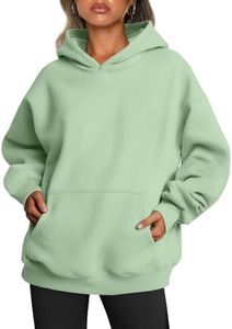 Trendy Queen Womens Oversized Hoodies Fleece Sweatshirts Long Sleeve Sweaters Pullover Fall Outfits Winter Clothes Sage Green XL