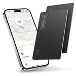 Wallet Tracker Card, Compatible with Apple Find My iOS only, for Tracking Tag, Smart Card Finder, Item Locator for Luggage, Wallet, Backpack, 2 Pack
