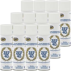 Zep 40 LV Non-Streaking Cleaner Aerosol - 18 Ounces (Case of 12) 322901 - Glass, Mirror, and General Purpose Cleaner - Available to Ship to All 50 States!