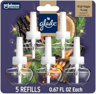 Glade PlugIns Scented Oil 5 Refills, Air Freshener, Fall Night Long, 3.35 fl oz, Pack of 5