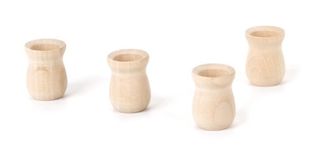 Wood Turning Shapes-Candle Cup 1" 4/Pkg