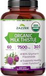 Zazzee USDA Organic Milk Thistle 30