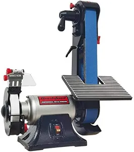 Bucktool Combo 2" x 42" Belt Sander 6" Bench Grinder, Knife Sharpener with Large Work Table BG2600 Upgraded Model