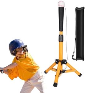 Baseball Tee for Kids, Batting Tee,Softball Tee,Youth Teeball Tee, Baseball Practice Tee Easy Adjustable Height Portable Hitting Tee with Baseball Ball Carry Bag