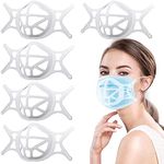 Face Mask Bracket for Travelling - Face Inner Bracket 5Pcs 3D Breathe Cup Keeps Mask off Mouth to Create More Breathing Space, Cool Lipstick Protection Stand and Prevent Fogging Eyeglasses