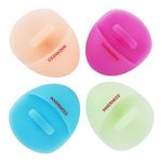 Super Soft Silicone Face Cleanser and Massager Brush Manual Facial Cleansing Brush Handheld Mat Scrubber For Sensitive, Delicate, Dry Skin (Pack of 4)