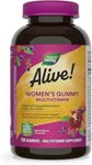 Nature’s Way Alive! Women’s Gummy Multivitamins, Vitamins & Minerals, Supports Healthy Aging*, Vegetarian, Mixed Berry Flavored, 150 Gummies