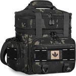 Tactical Lunch Bag - Insulated Lunch Bags - Lunch Box Men - Work Office Outdoor Picnic Trips,16L,Black Camo