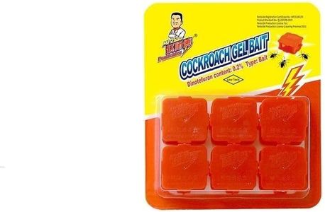 DUNGRANI Cockroach Roach Killing Bait, Roach Bait Station For Large Roaches, Kills The Nest, Child-Resistant, 6 Count,Insects, Indoor/Outdoor (Pack-1)