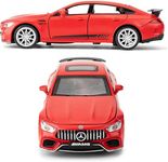 ARNIYAVALA 1/32 Diecast Car Benz AMG GT63 Model Car Pull Back with Sound and Light Toy Car for Boys Girls Adults Gift (Red)