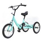 Kids Tricycle 14'' 16'' With Training 3 Wheels Basket Kid's Bicycle With Kickstand Balance For 2-13 Years Old Toddlers And Kids Children Boys Girls Outdoor Birthday Gifts (Light Green, 14inch)