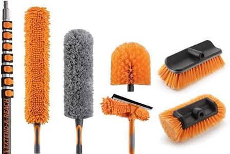 36 Foot High Reach Telescoping Duster Kit with 5-30 ft Extension Pole