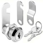 Litensh Mailbox Lock, Cabinet Cam Lock with Key Alike, Drawers Lock, Dresser Lock, Cupboard Door Lock, Furniture Locker Lock (16MM)