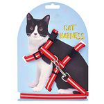 Jainsons Pet Product® Reflective Adjustable Cat Harness Nylon Strap Collar with Leash