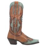 Dan Post Women's Taryn Western Boot, Brown/Turquoise, 9