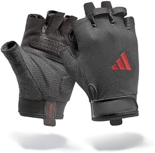 Adidas Essential Training & Weightlifting Gloves, Fingerless Workout Gloves