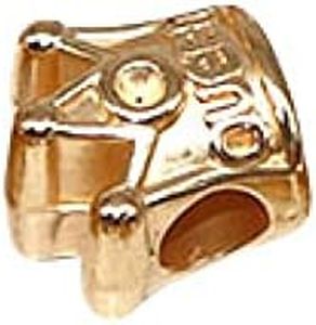 150/200pcs 11mm Plastic Big Hole Queen Crown Bead for DIY Bracelet Necklace Jewelry Making Crafting