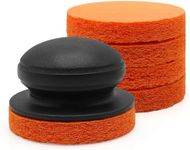 Griddle Cleaning Kit for Blackstone, Flat Top Grill Cleaning Kit Multi-Purpose Heavy Duty Non-Scratch Scouring Pads for Kitchen - 5 Scrubber Pads and 1 Handle