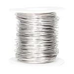 20 Gauge (0.8mm) Stainless Steel Craft Wire for Jewelry Making, 165 feet / 50 Meters Dead Soft Stainless Steel Bailing Wire Snare Wire for Craft and Jewelry Making, Round Selection