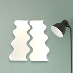 Super Cool Creations Wavey Mirrors 35cm x 14cm - Two Mirrors (together 35cm x 28cm)