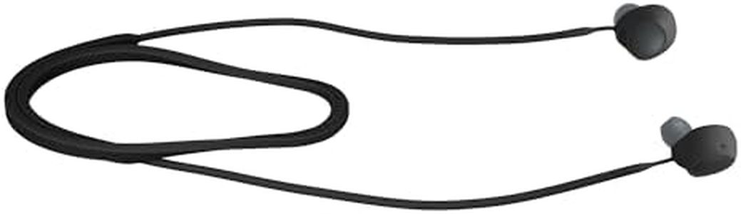 kwmobile Laccetto Portauricolari Compatibile con Sony WF-C700N - Cordino Porta-cuffie in-ear - Laccio Blocca-cuffiette nero