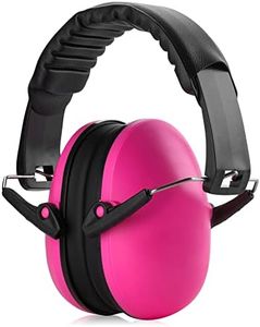 Ear Muffs Noise Protection - Pink Hearing Protection and Noise Cancelling Reduction Safety Ear Muffs, Fits Children and Adults for Shooting, Hunting, Woodworking, Gun Range, Mowing