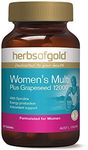 Herbs of Gold Women's Multi Plus Grapeseed 12000 30 Tablets, 30 count