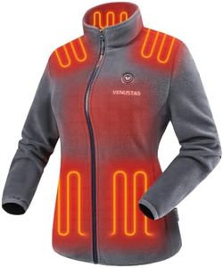 Venustas Women's Fleece Heated Jacket with Battery, Soft Insulated Jacket