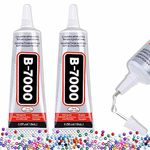 B-7000 Craft Glue for Jewelry Making - 15ml/0.5oz (2 Pack) - Multi-Function B-7000 Super Adhesive Glues Liquid Fusion Glue for Rhinestones Crafts, Clothes Shoes, Fabric, Jewelry Making, Cell Phones