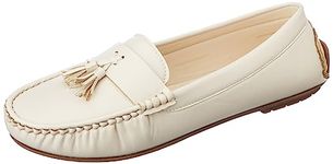 Elle Women's Loafers, Beige, 3