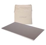 CECILUÌ Pastry Board for Dough Stainless Steel 2.0 Cotton Bag Professional Kitchen Cutting Board in Various Sizes Made in Italy Pizza Worktop Pastry Accessories (70 x 50)