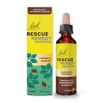 Rescue Remedy Dropper 20ml (Chocolate & Peppermint) Comfort & Reassurance, Alcohol Free, Natural Emotional Wellness Day Support, Flower Essence Vegan Formula, Travel, Exams