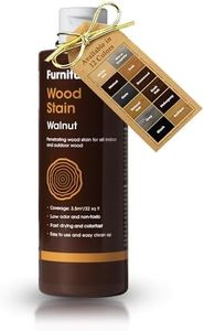 Furniture Clinic Wood Stain | Multiple Finishes | Fast Drying | Indoor and Outdoor Furniture and More | Water Based, Low Odor, Non-Toxic | Polyurethane Finish & Sealer | Walnut (8.5oz / 250ml)
