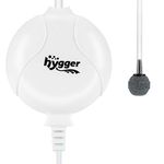 hygger Aquarium Air Pump, Ultra Silent <33dB Fish Tank Air Pump, 1.5W 420 ml/min High Energy Saving Air Pump with Air Stone, Silicone Tube, Suction Cup and Clips, for Fish Tanks up to 55 Litre (White)