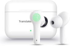 ANFIER M6 Translator Earbuds Language Translator Device Updated Chip 144 Languages and Acccents 0.5s Rapid Translation Music Calling and Translation (No Offline Package)