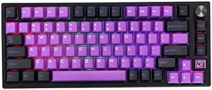 EPOMAKER TH80 SE Gasket 75% Mechanical Keyboard, NKRO Hot Swappable RGB 2.4Ghz/ Bluetooth 5.0/ Wired Gaming Keyboard with Poron/EVA Foam, 4000mah Battery, Knob Control for E-sport/Windows/Mac