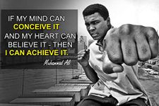 Muhammad Ali Poster Quote Boxing Black History Month Posters Sports Quotes Decorations Growth Mindset Décor Learning Classroom Teachers Decoration Educational Teaching Supplies Black Wall Art P045